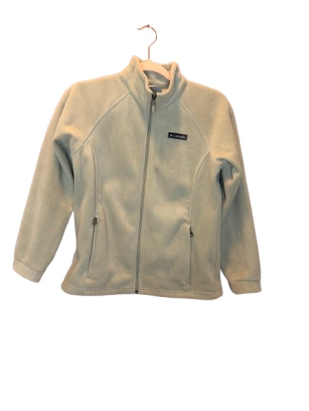Columbia Girls Pale Sage Green Full-Zip Fleece Jacket - Used - Large